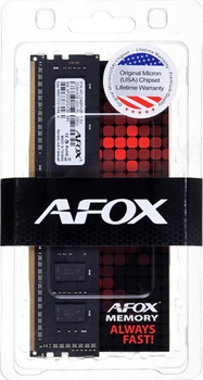 Оперативна пам'ять AFOX DDR4-3200 16384MB PC4-25600 (AFLD416PH1C)