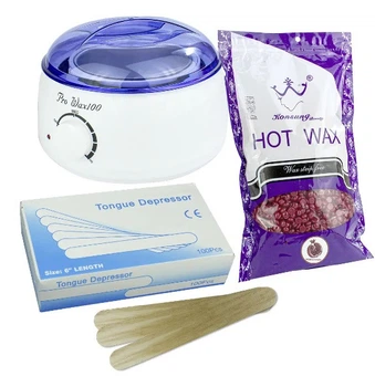 Стартовый набор для депиляции с воскоплавом и воском PRO WAX -100 Вт воск 500 гр воскоплав восковая депиляция