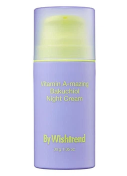 Нічний крем з ретинолом та бакучиолом By Wishtrend Vitamin A-mazing Bakuchiol Night Cream 30 мл