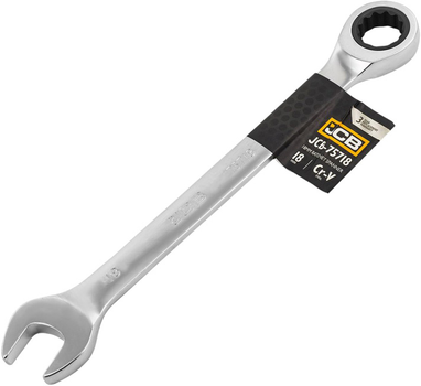 Ключ комбинированный с трещоткой JCB JCB-75718 18 мм (5056485706529)