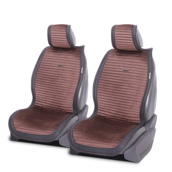 Накидки чехлы на передние для CITROEN C8 2002-2008 AUAU Polosso коричневые