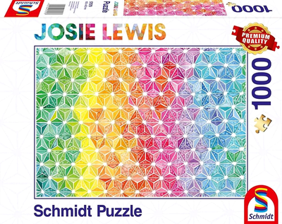 Puzzle Schmidt Josie Lewis Kolorowe trójkąty 69 x 49 cm 1000 elementów (4001504575793)