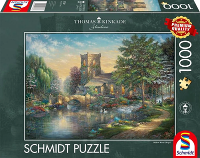 Puzzle Schmidt Thomas Kinkade Kaplica 69 x 49 cm 1000 elementów (4001504573676)