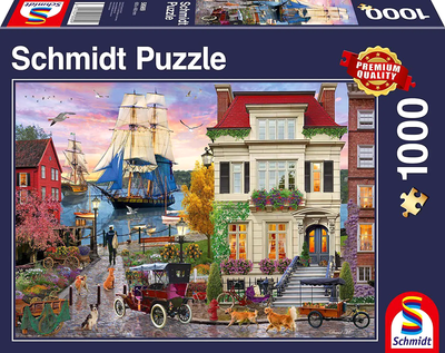 Puzzle Schmidt Miasto portowe 1000 elementów (4001504589899)