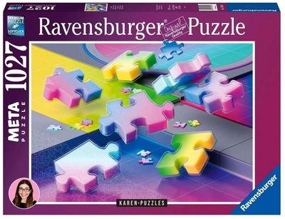 Puzzle Ravensburger Gradientowa kaskada 70 x 50 cm 1000 elementów (4005555002949)