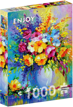 Puzzle Enjoy Bukiet letnich kwiatów 68 x 48 cm 1000 elementów (5949194017782)