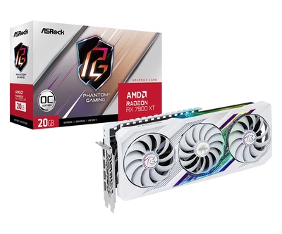 Відеокарта ASRock Radeon RX 7900 XT Phantom Gaming White 20GB OC (RX7900XT PGW 20GO)