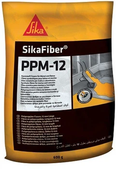 Полипропиленовая фибра 12 мм для раствора и бетона Sika Fiber PPM-12 600 г
