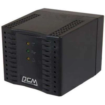 Стабілізатор напруги Powercom TCA-3000 Black, 3000VA, 1500W, входное напряжение 220V+/-20%, 1 розетка (Schuk 1500 Вт (TCA-3K0A-6GG-2261)