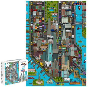 Puzzle Bopster Level 2 8-Bit Pixel Nowy Jork 51 x 36 cm 500 elementów (5060459743519)