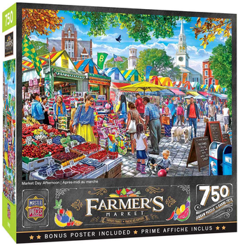 Puzzle Masterpieces Wiejski targ 61 x 46 cm 750 elementów (0705988321368)