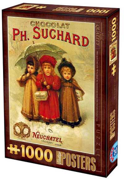 Пазл D-Toys Vintage Posters Chocolats Ph Suchard 68 x 47 см 1000 деталей (5947502869610)