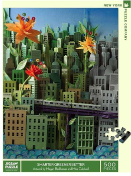 Puzzle New York Company Mądrzej bardziej zielono lepiej XXL 61 x 46 cm 500 elementów (0819844017262)