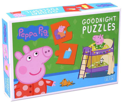 Zestaw Puzzle na Dobranoc Barbo Toys Świnka Peppa 20 elementów (5704976089773)