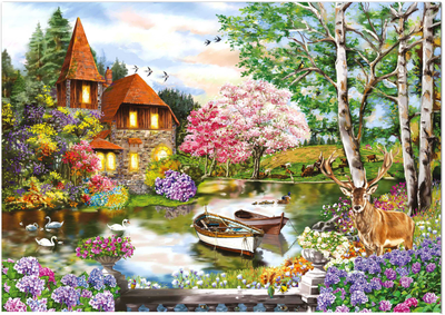 Puzzle Star Piękna chata nad jeziorem 68 x 48 cm 1000 elementów (8694051100349)