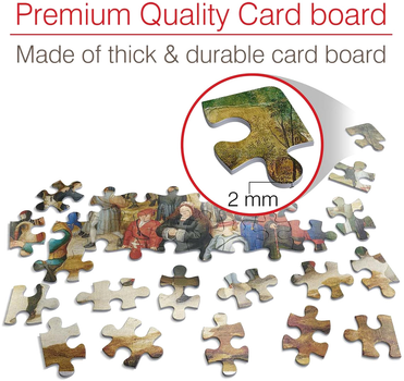 Puzzle D-Toys Brueghel Procesja małżeńska 68 x 47 cm 1000 elementów (5947502876854)