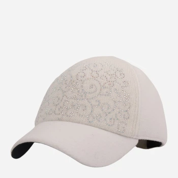 Кепка жіноча зимова VILSS ALBUSHA Cashemir/Angora Strass VLB-3107-05/SD01-Ds7-М 57-59 Білий/Молоко