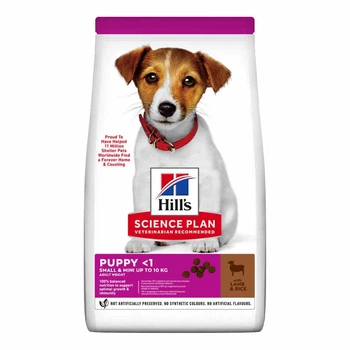 Hill’s SCIENCE PLAN Puppy Smal&Mini Сухий корм для цуценят малих і мініатюрних порід, з ягням і рисом, 6 кг