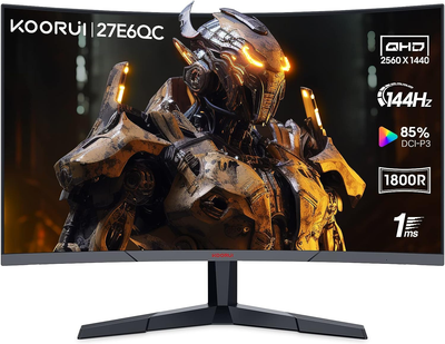 Монитор 27" Koorui Gaming 27E6QC Full HD VA 144 Гц Factory Recertified g4