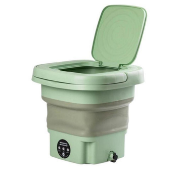 Стиральная машина портативная складная Mini Folding Washing Machine 8л зеленая