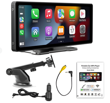 Автомобильный монитор Portable Car Mp5 Player с сенсорным дисплеем 10.2 дюйма USB, SD, DC, AV IN, AUX