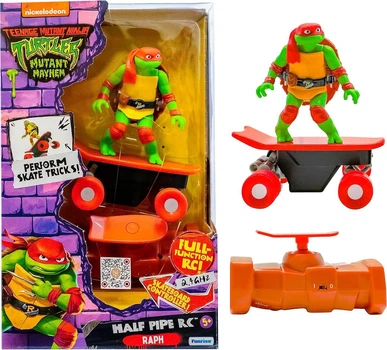 Игровая фигурка Черепашки Ниндзя Рафаэль Half Pipe Raphael на пульте управления (71037)
