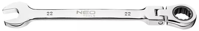 Klucz płasko-oczkowy NEO Tools z przegubem i grzechotką 22 mm 09-053 (5907558424096)