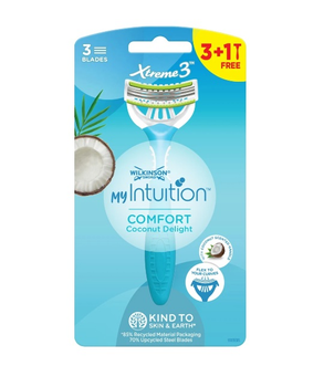 Верстат жіночий для гоління Wilkinson Sword Xtreme3 ​​Coconut Delight 3+1 шт