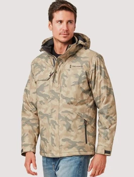 Зимова куртка Free Country Men's Poly Canvas Mid Weight Jacket Color: Camel Camo XL