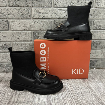 Ботинки детские Kimboo демисезонные черные 37