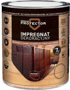 Пропитка морилка для декорації деревини DREWNO PROTECTOR 2,5 л Попелястий
