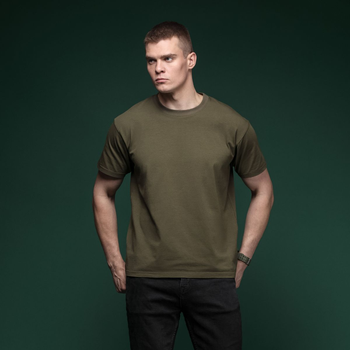 Набір футболок Basic Ukrarmor Military T-shirt без логотипу. Матеріал Cottone/Elastane, олива M