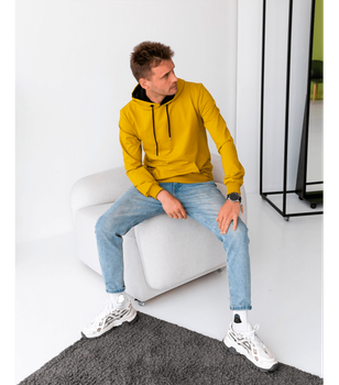 Базовое однотонное мужское худи - HECTOR - 17234-18101 - XXL - Amber