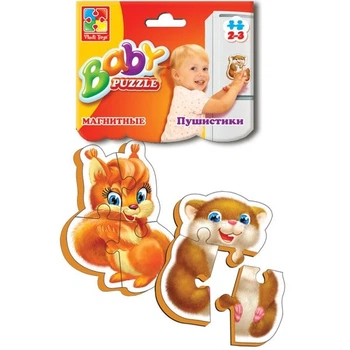 Магнитные бэби предметов VLADI TOYS Пушистики VT3208-04 (4820174841010)