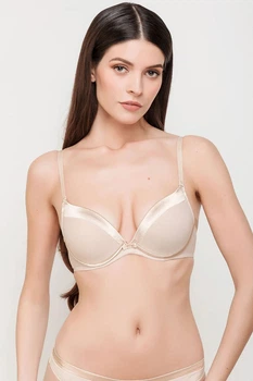 Бюстгальтер push-up gel Lauma 75B Срібляста півонія (96299)