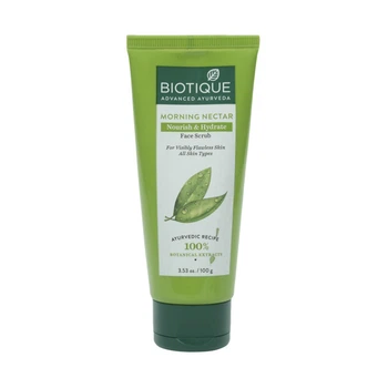 Скраб для лица очищающий Biotique Bio Morning Nectar Scrub биотик био морнинг нектар 100 мл (00968)