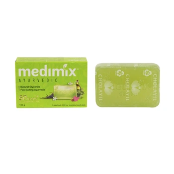 Увлажняющее мыло Медимикс натурал Аюрведик Medimix natural glicerine Глицерин 125 г (00828)