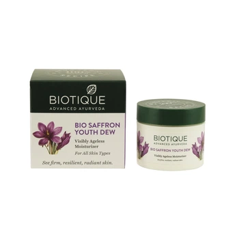 Крем для лица омолаживающий Био Шафран Биотик Bio Saffron Biotique 55 г питание и уход за кожей (00312)