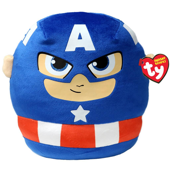 М'яка іграшка TY Squishy Beanies Marvel Капітан Америка 30 см (0008421393558)