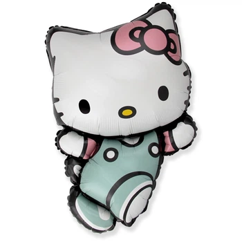 Фольгована кулька Flexmetal велика фігура Hello Kitty 80х53см 9021