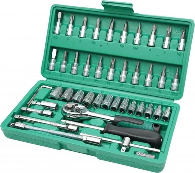 Набір інструментів у валізці PieceTool Set (46 предметів) ключ насадки біти