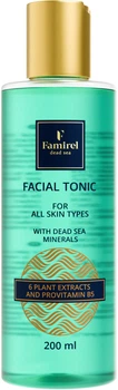 Тоник для всех типов кожи Famirel Facial Tonic с минералами Мертвого моря и провитамином B5 200 мл (7290114084925)