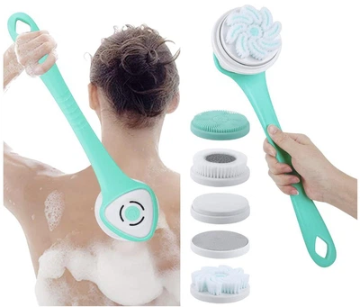 Електрична масажна щітка для тіла Cleaning brush N707 Бірюзовий