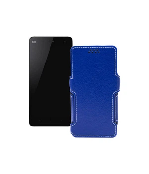 Чохол-книжка з екошкіри для телефону Xiaomi Mi Note Синій