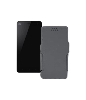 Чохол-книжка з екошкіри для телефону Xiaomi Mi Note Сірий
