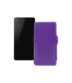 Чохол-книжка з екошкіри для телефону Xiaomi Mi Note Фіолетовий