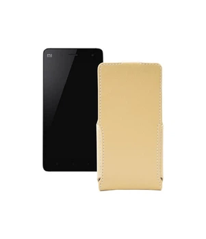 Чохол-флип з екошкіри для телефону Xiaomi Mi Note Бежевий