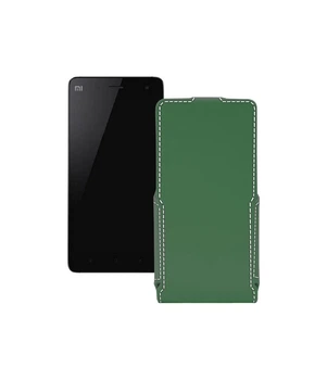 Чохол-флип з екошкіри для телефону Xiaomi Mi Note Темно-зелений