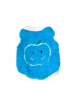Флисовая жилетка для котов и кошек Pet Style "Яблоко" Синяя XS