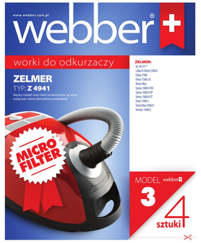 Набір мішків для пилососа Webber Zelmer 4941 (02WWMZ4941)